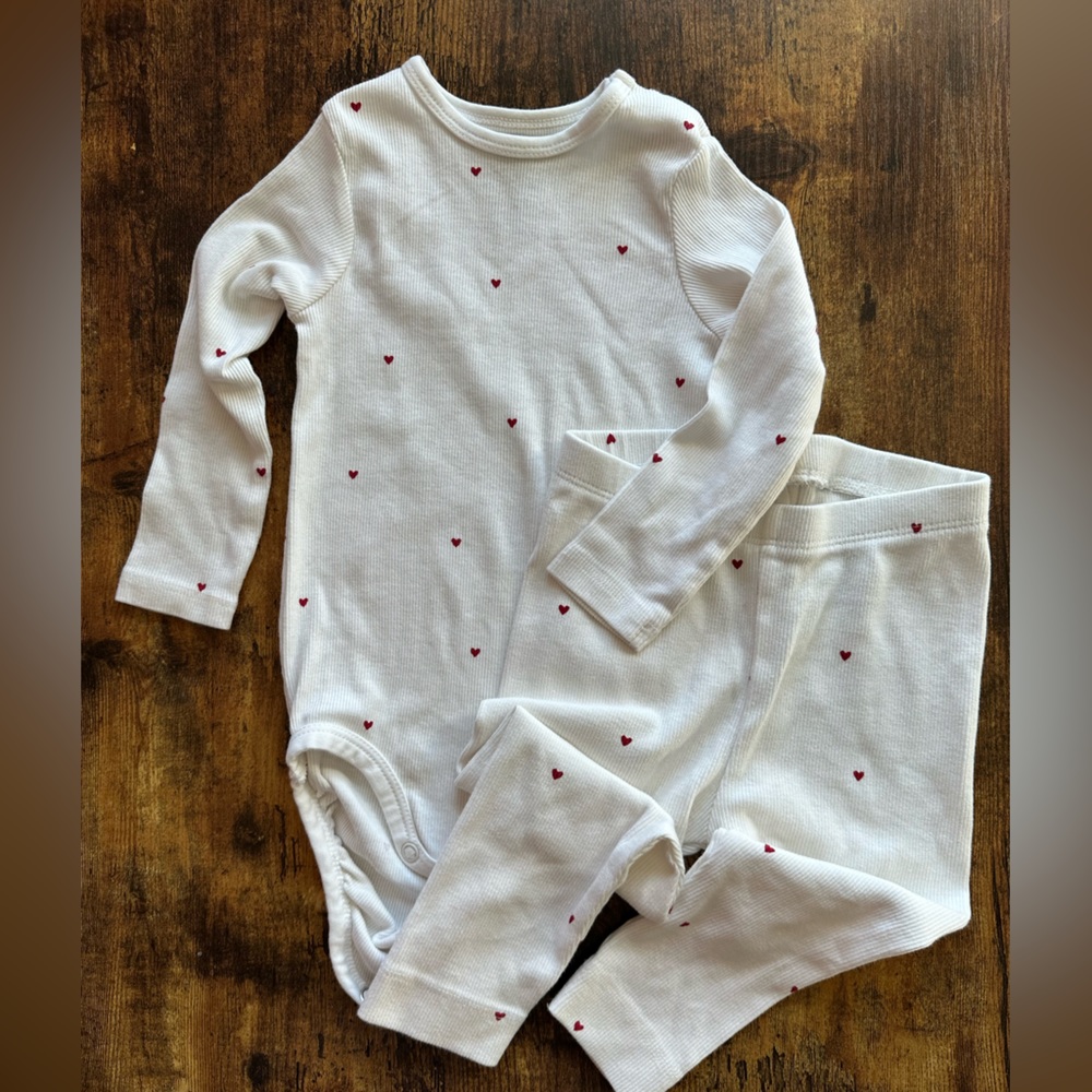 H&M onesie and leggings, 9-12M